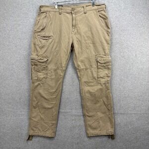 Jordan Craig Cargo Pants Mens 40x32 Tan Brown Khaki Paratrooper Preppy Y2K